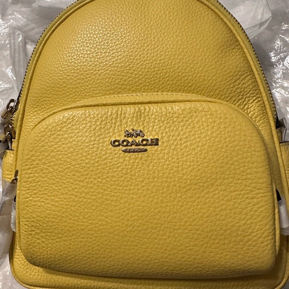 NWT RARE Coach Mini Court Retro Yellow - Picture 2 of 5